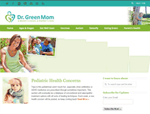 Tablet Screenshot of drgreenmom.com